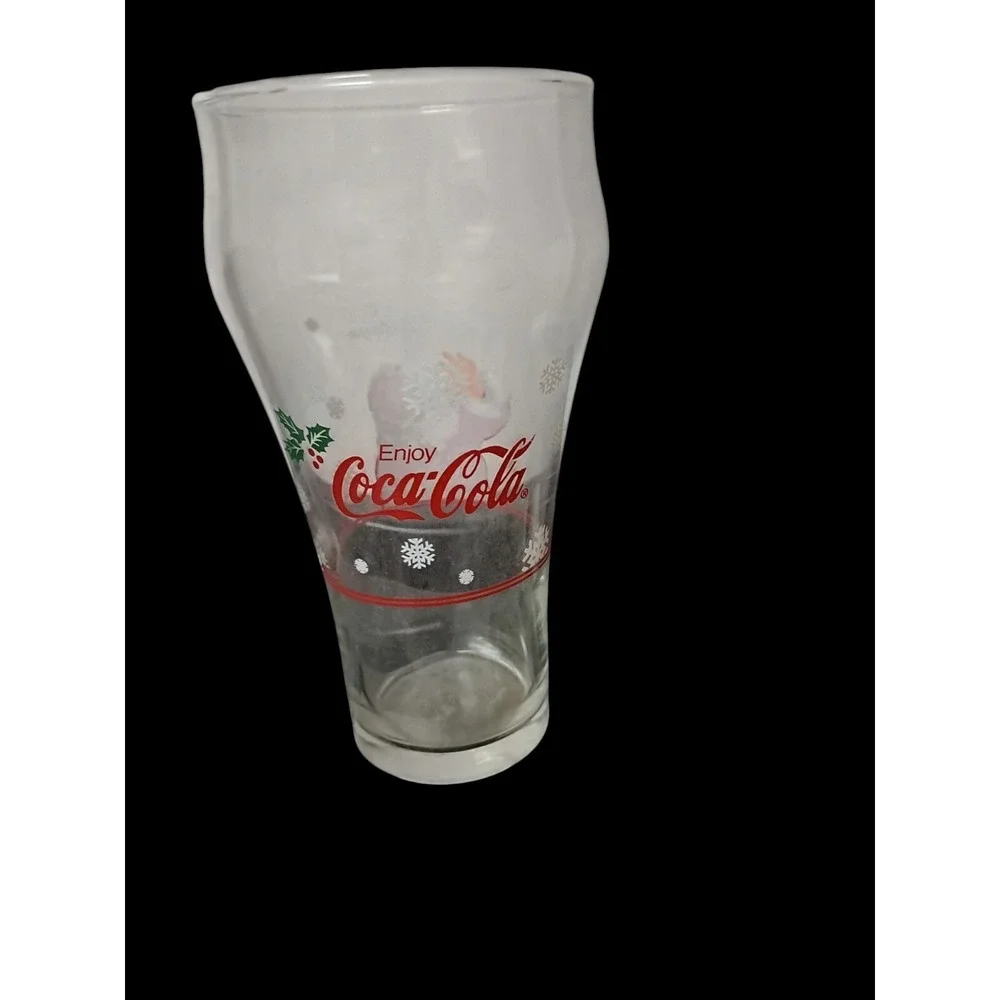Vintage 1997 Happy Holidays COCA‎ COLA Santa Claus Collectable Drinking Glass